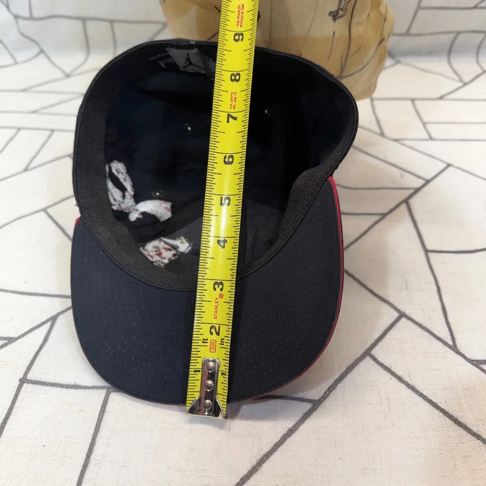 Jordan Fitted Baseball Hat 8/20 Black Sneaker Shoes Graphic J Logo Cap Jumpman